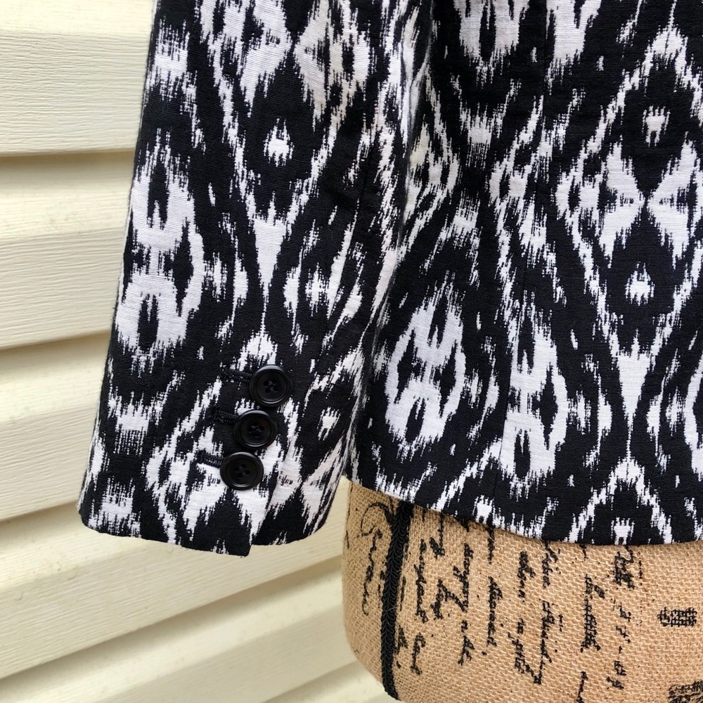 Talbots Petites Black & White Blazer Size 2P NWT - Picture 6 of 9